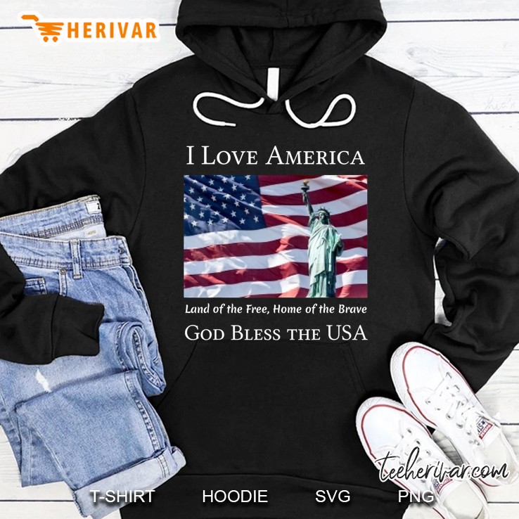 I Love America Land Of The Free Home Of The Brave God Bless The Usa Mugs