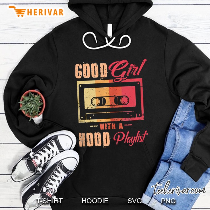 Good Girl With A Hood Playlist Funny Cassette Tape Tank Top Mugs