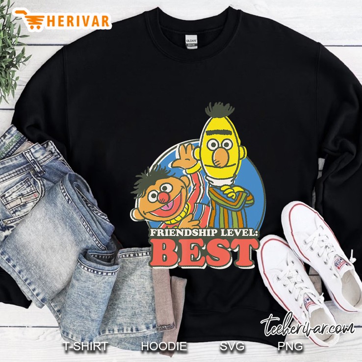 Sesame Street Bert & Ernie Friendship Level Best Sweatshirt