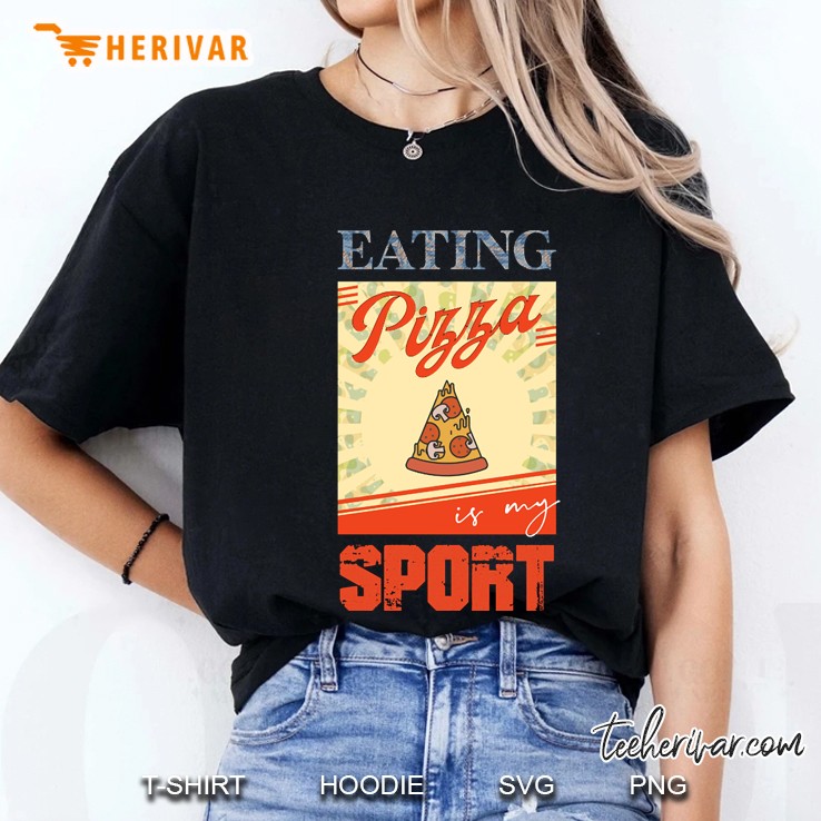 Eating Pizza Is My Sport Ladies Tee