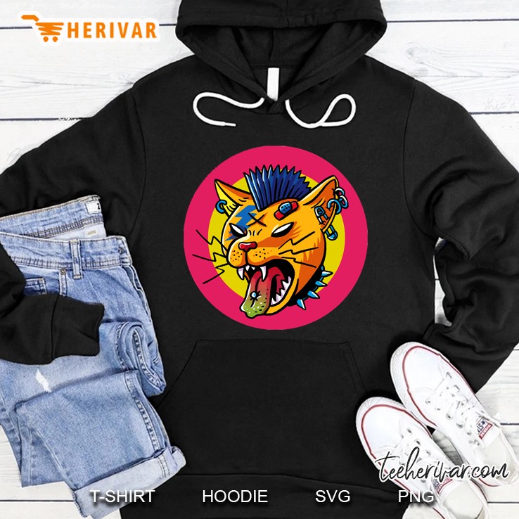 Leopard Rock And Roll Hoodie