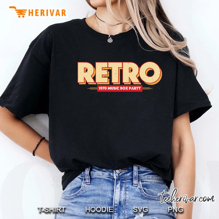 Retro 1970 Music Box Party Ladies Tee