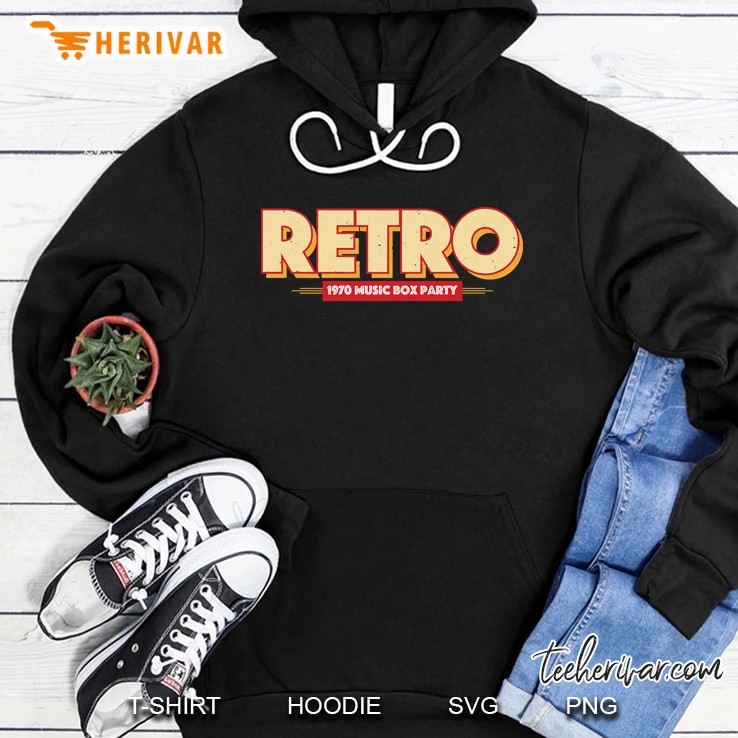 Retro 1970 Music Box Party Hoodie