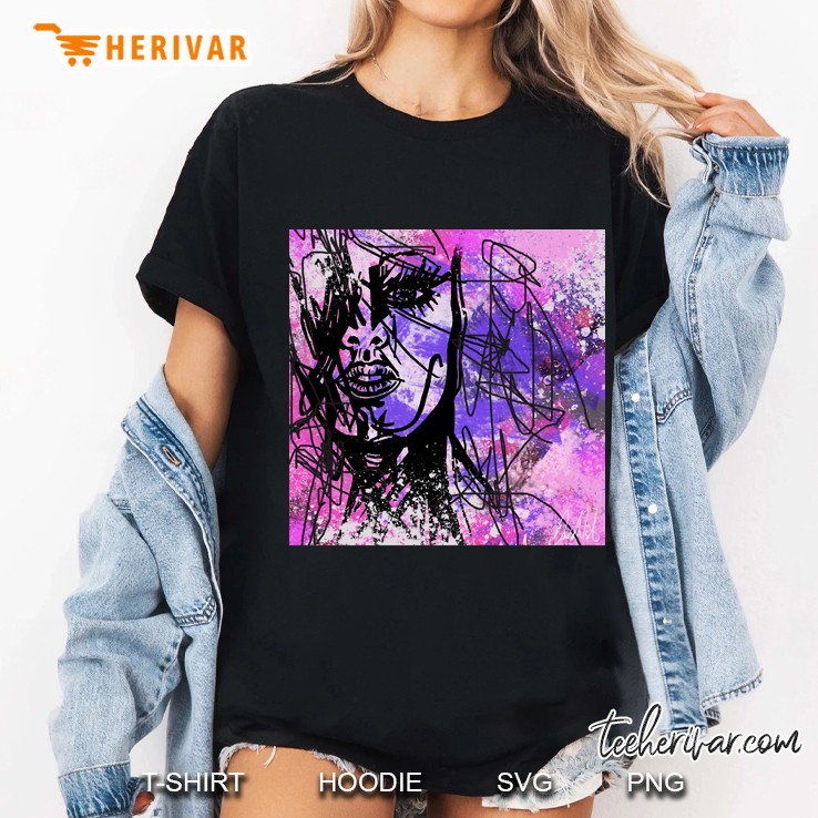 Scribble Face Posters And Art Prints Hoodie