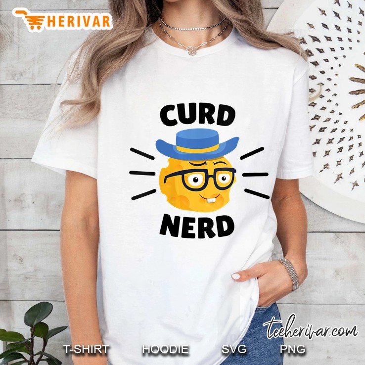 Womens Curd Nerd Cheesemonger I Love Wisconsin Cheese V-Neck Hoodie