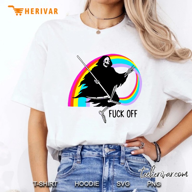 Fuck Off Skull Ladies Tee