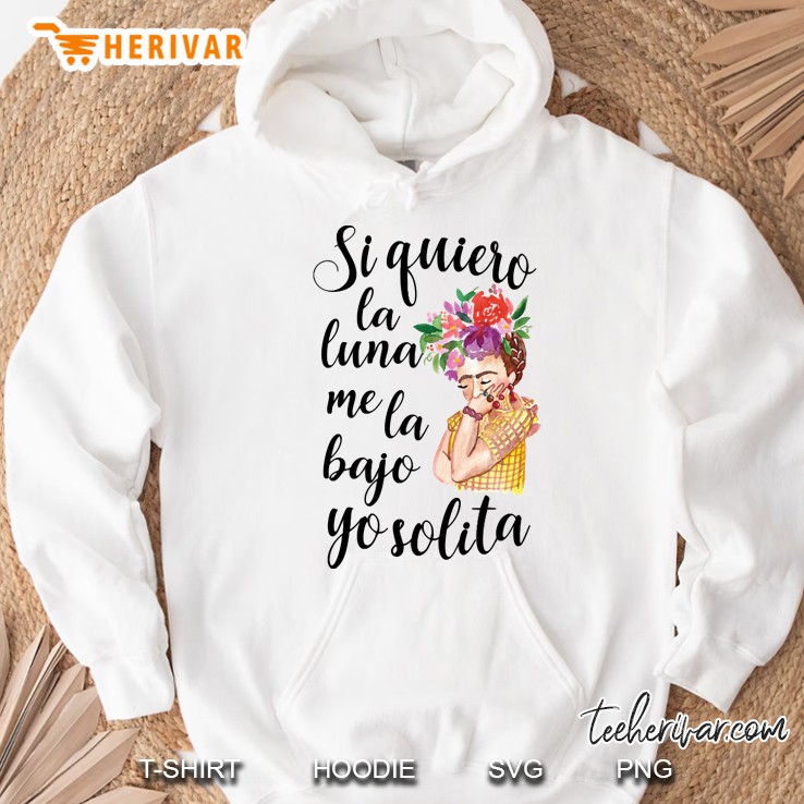 Mexican Art Lovers Frida Watercolor Flowers Hoodie