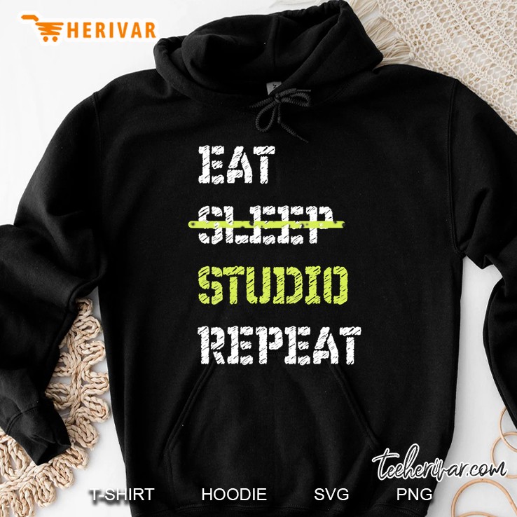 Eat Sleep Studio Repeat Architecture Tshirt Hoodie