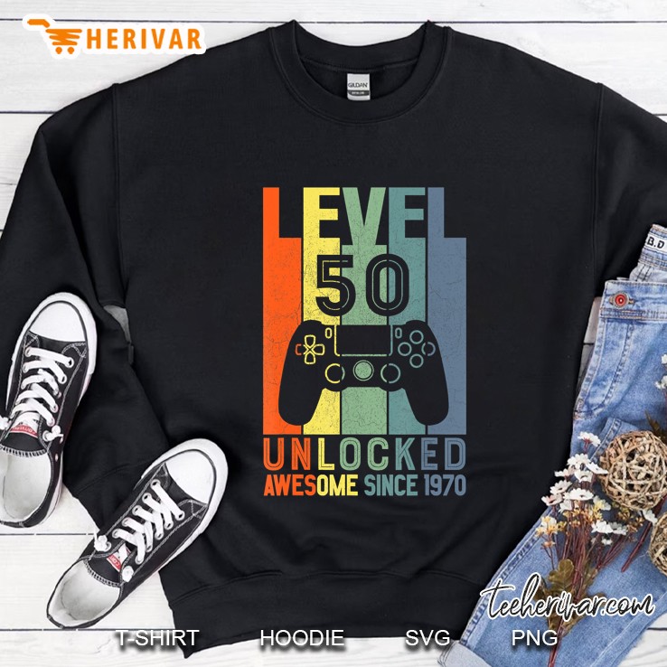 Level 50 Unlocked Awesome Since 1970 50 Birthday Gift Mugs