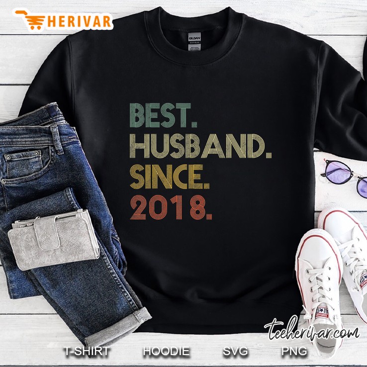 Mens Best Husband Since 2018 Epic Couple 2Nd Wedding Anniversary Mugs