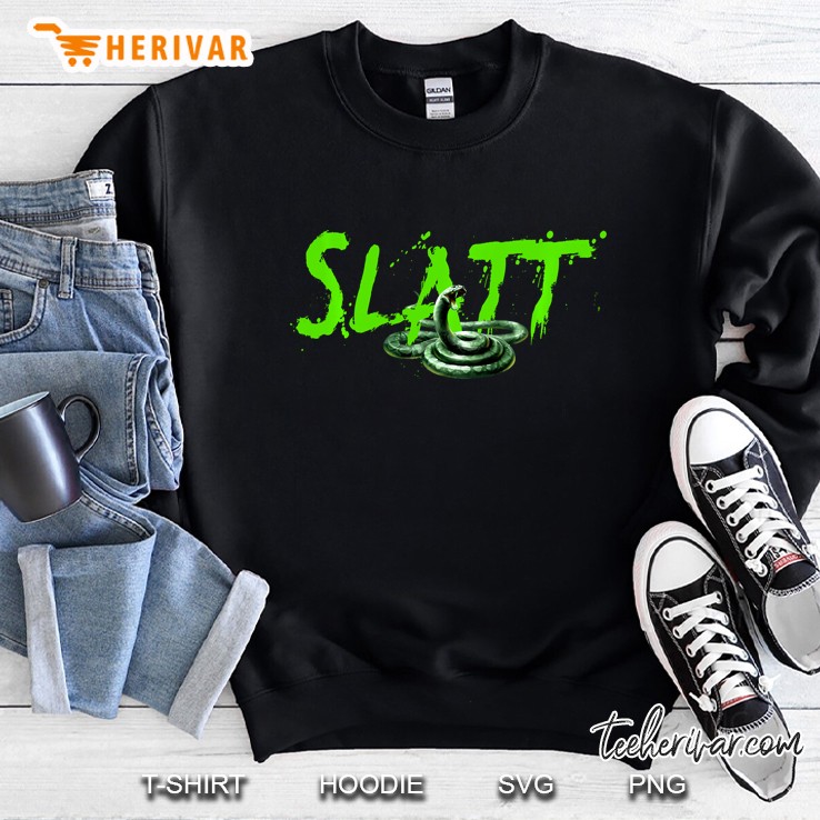 Slatt With Snake Slime Love All The Time Pullover Sweatshirt