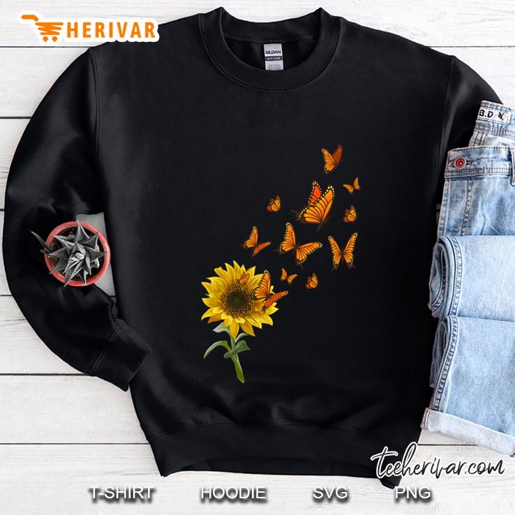 Sunflower Butterfly Dreams Monarch Butterfly Nature Lovers Pullover Mugs