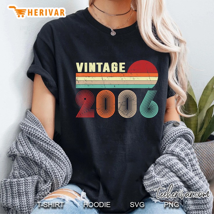 Vintage 2006 Funny 14 Years Old Boys And Girls 14Th Birthday Ladies Tee