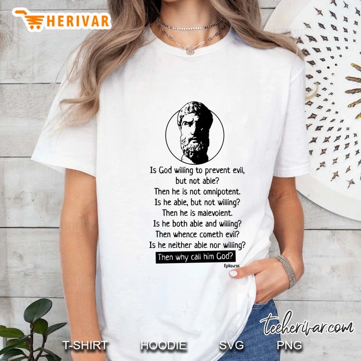 Epicurus - Atheist Quote Hoodie