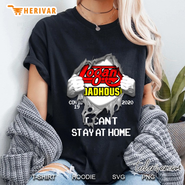 Logan's Roadhouse Covid 19 2020 I Can't Stay At Home Hoodie