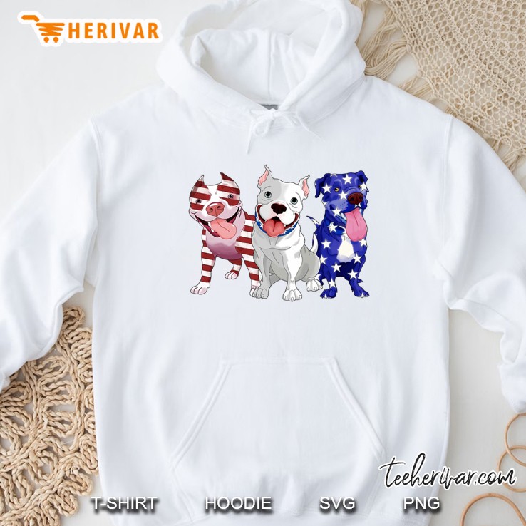 American Pit Bull Terrier American Flag Version Hoodie
