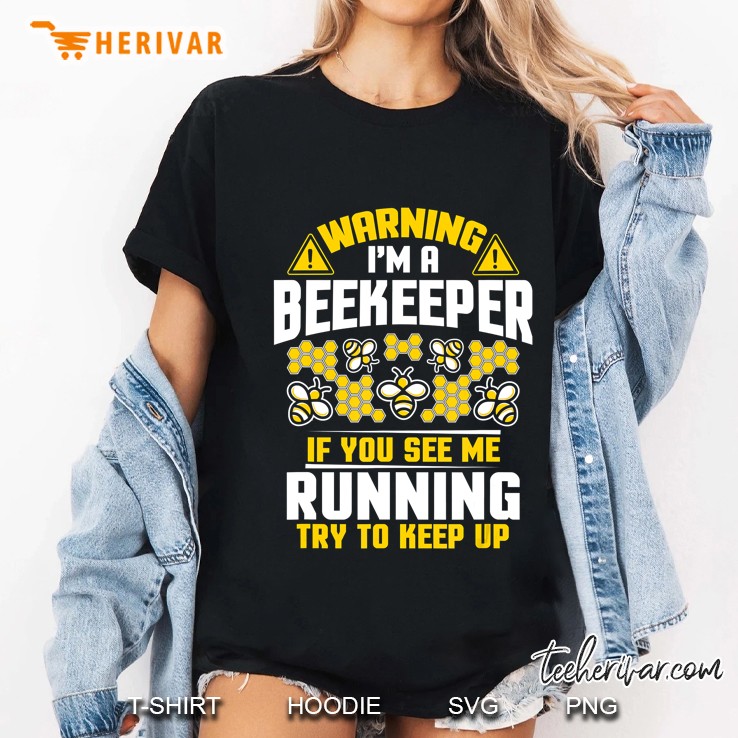 Beekeeping If You See Me Running Apiarist Beekeeper Ladies Tee