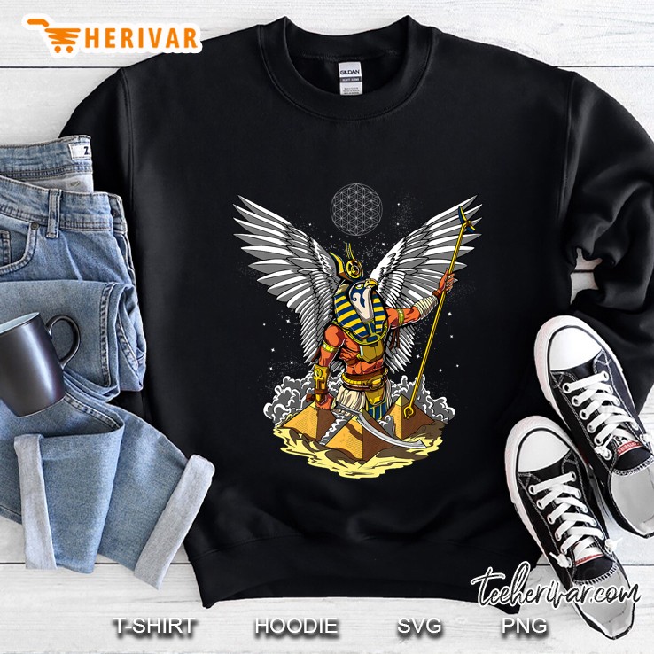 Egyptian God Horus Pyramids Pharaoh King Ancient Mythology Sweatshirt