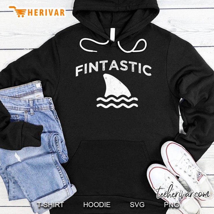 Fintastic Shark Fin 70S Vintage Shirt Hoodie