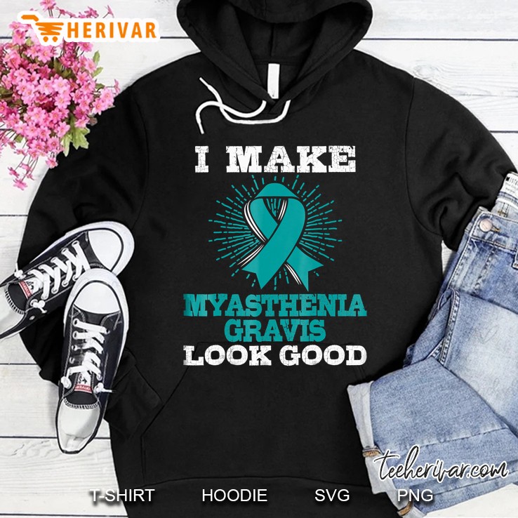 Gift For Mg Patients Myasthenia Gravis Awareness Hoodie