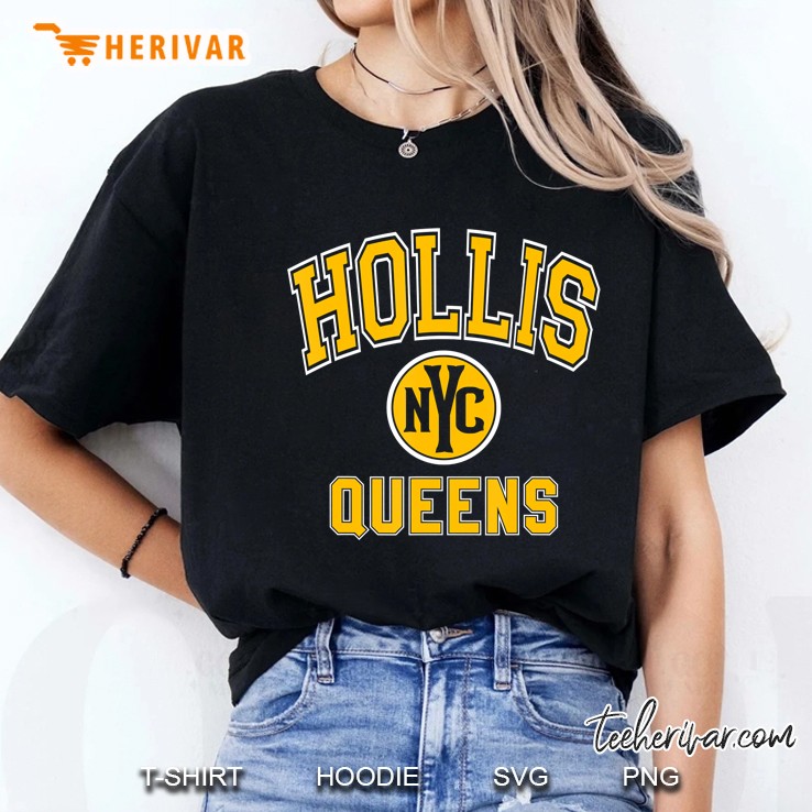 Hollis Nyc Varsity Style Amber Print Ladies Tee