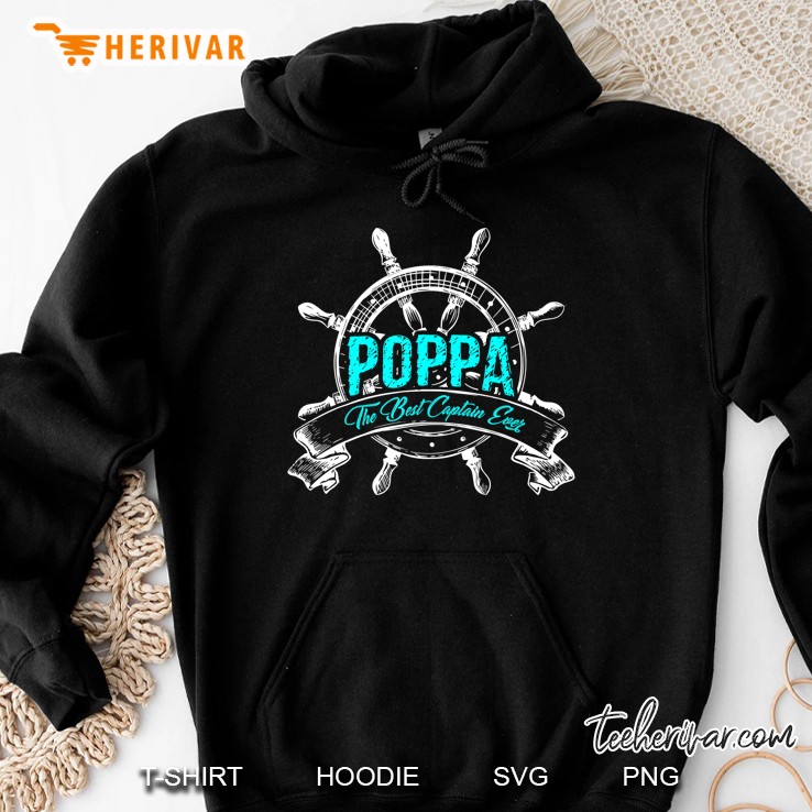Mens Grandpa Poppa Best Captain Ever Cool Gift Hoodie