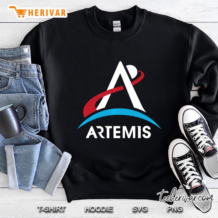 Official Nasa Artemis Program White Logo Sweatshirt