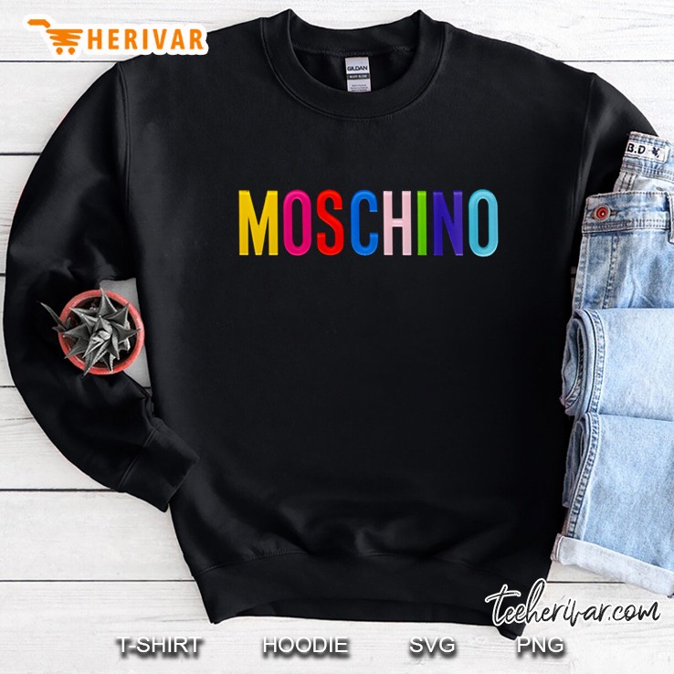 Moschino Black Fitted Scoop Sweatshirt