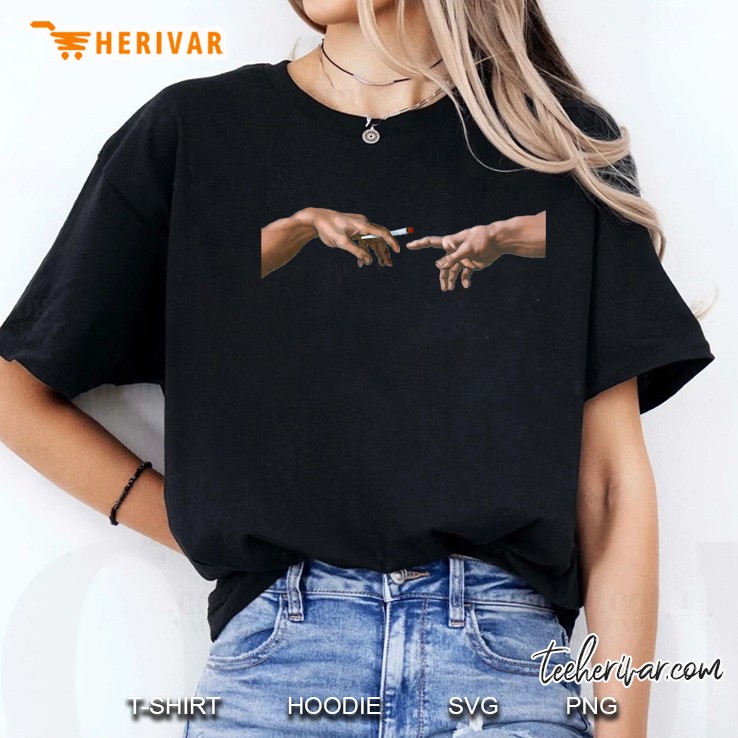 The Creation Of Adam - Join Pass Slim Fit Ladies Tee