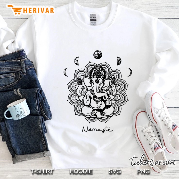 Ganesha Elephant Buddha Mandala Yoga - Namaste Tee Gift Idea Sweatshirt