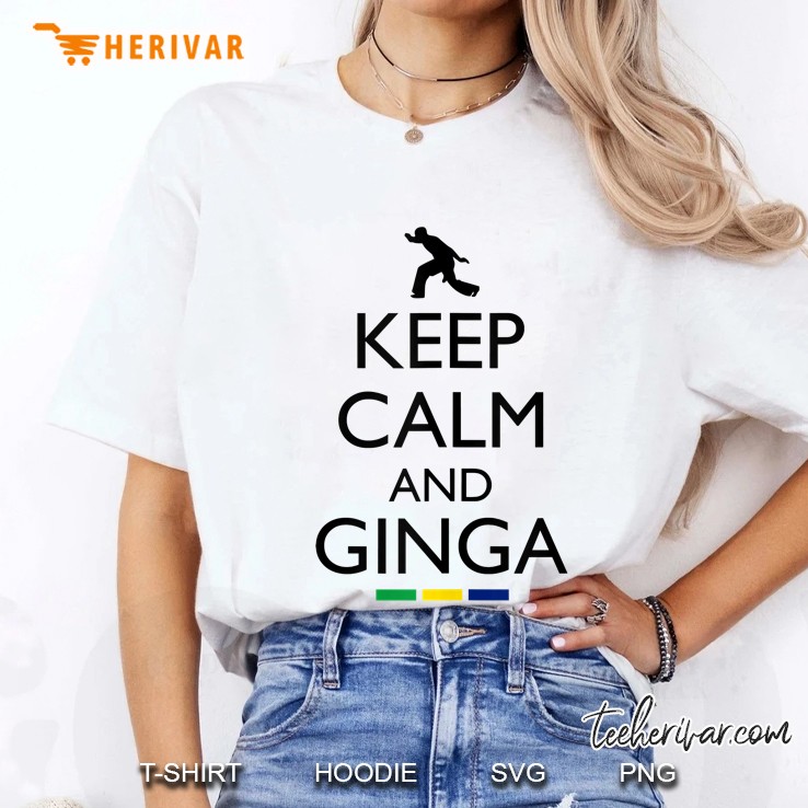 Keep Calm And Ginga Capoeira Gift Ideas Tank Top Ladies Tee