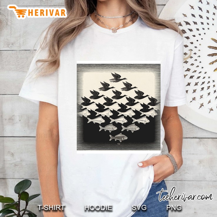 Sky And Water I - Maurits Cornelis Escher Sleeveless Top Ladies Tee