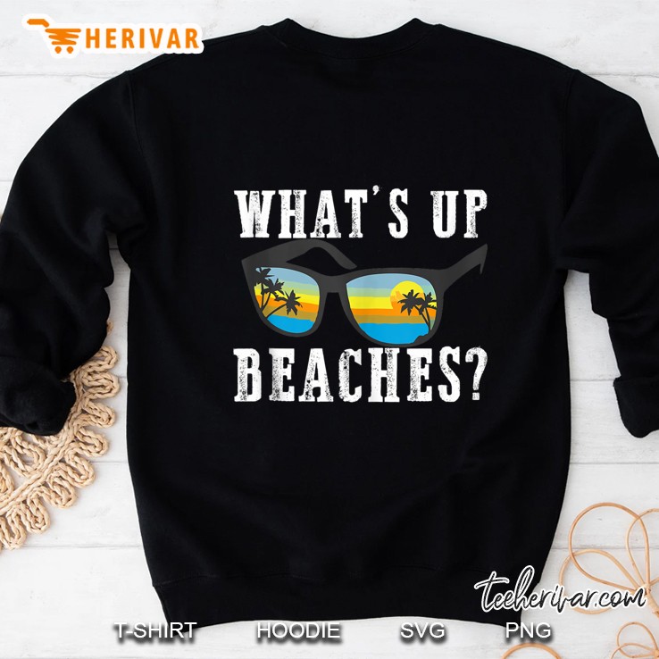 What’s Up Beaches Black Version2 Sweatshirt