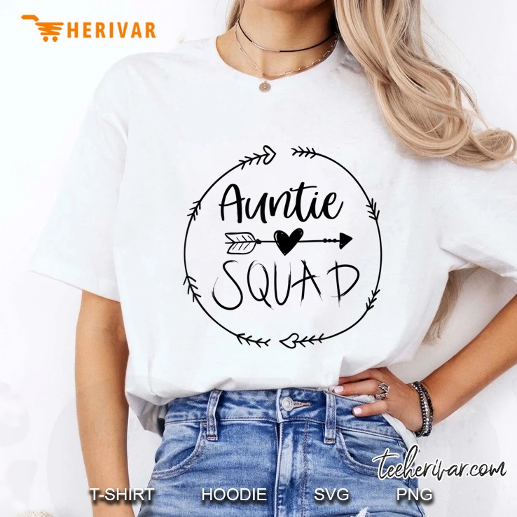 Auntie Squad Aunt Life White Version Ladies Tee