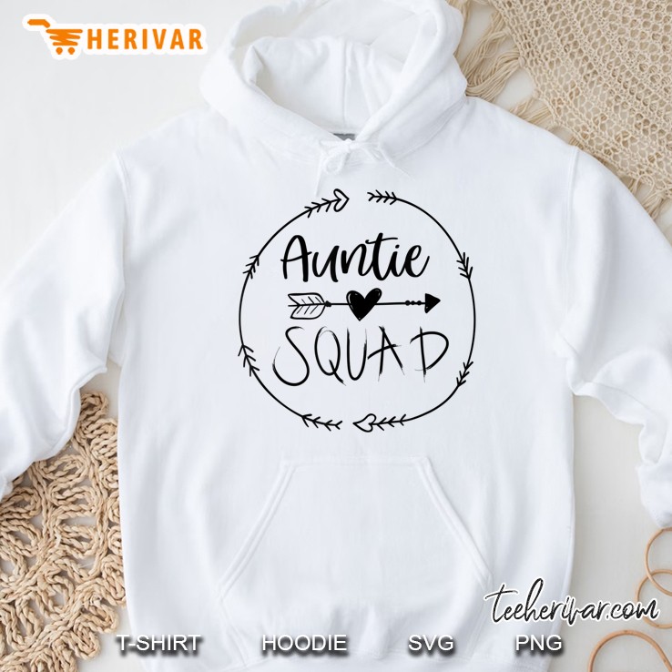 Auntie Squad Aunt Life White Version Hoodie
