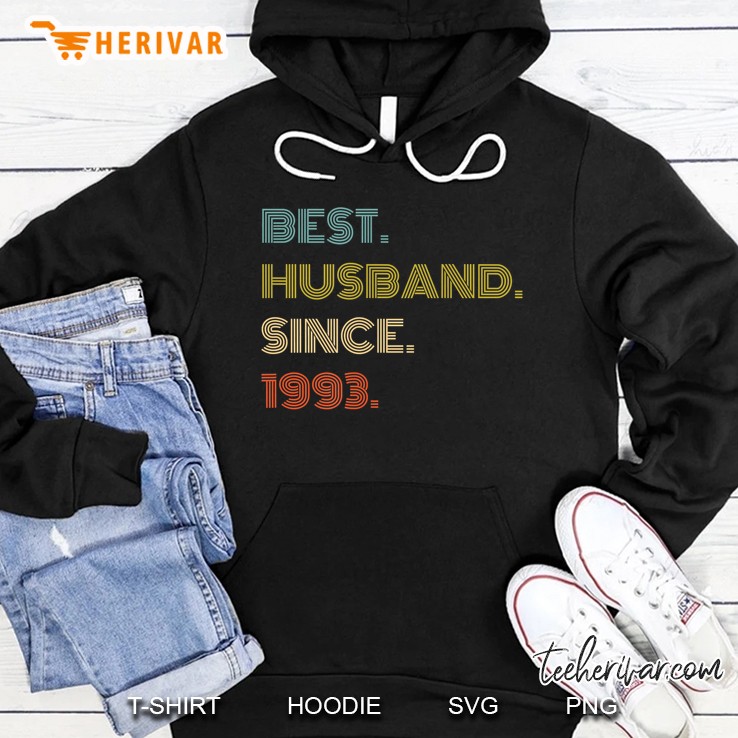 27Th Wedding Anniversary Gift Best Husband Since 1993 Hoodie
