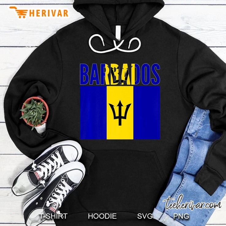 Barbadian Gift - Barbados Country Flag Premium Hoodie