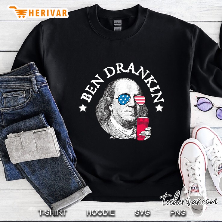 Ben Drankin Funny Fourth Of July Novelty Shirt Mugs