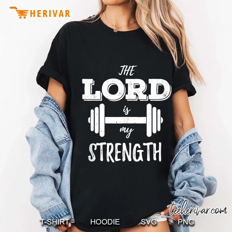Christian Workout Gym Lord Is My Strength Tank Top Ladies Tee