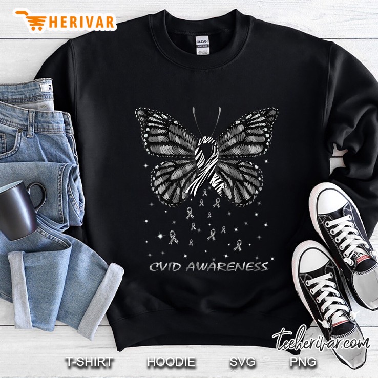 Cvid Awareness Butterfly Sweatshirt