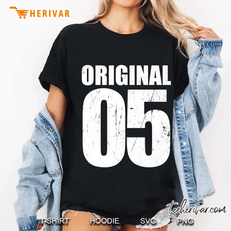 Original 05 2005 Birthday Gift Age Year Old Cute Funny Shirt Ladies Tee
