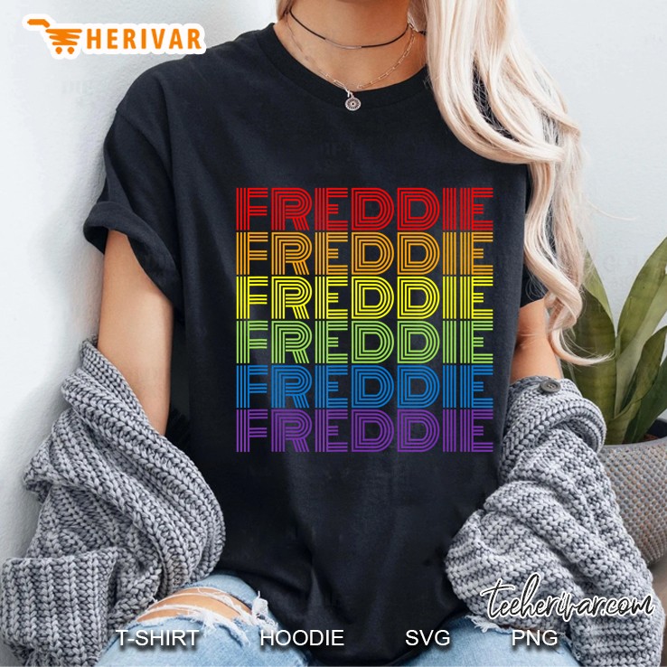 Retro Style Freddie Rainbow Ladies Tee