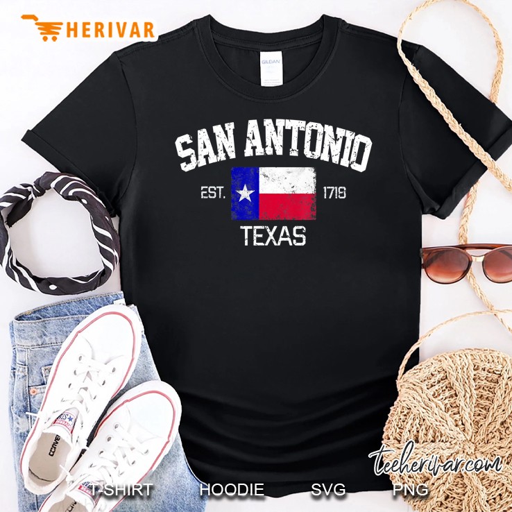 Vintage San Antonio Texas Est 1718 Souvenir Gift Shirt