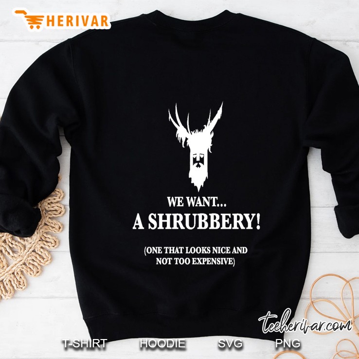 Bring Us A Shrubbery Slim Fit Sweatshirt