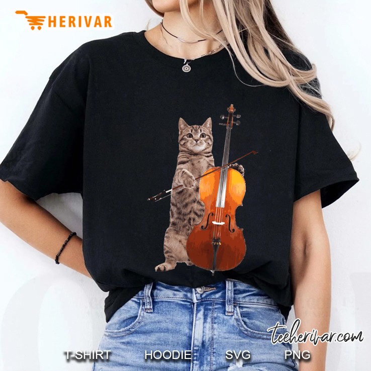 Cello Cat - Meowsicians Slim Fit Hoodie