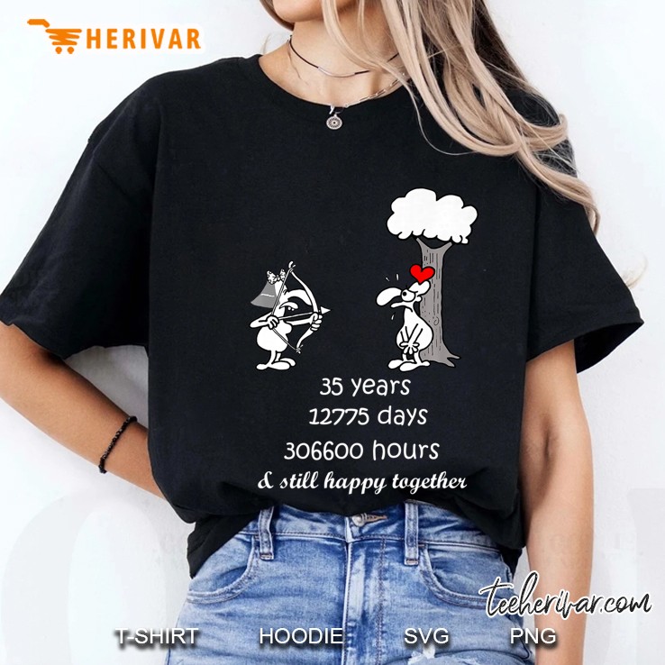 35 Years 35Th Anniversary Gift For Parents Funny Couple Premium Ladies Tee