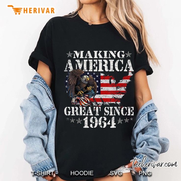55Th Birthday Gifts Making America Great Since 1964 Ladies Tee