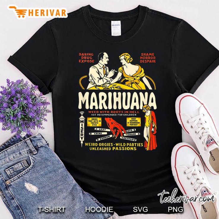 Anti Weed Shirt Art-Marihuana Marijuana Weed Propaganda Tank Top Shirt