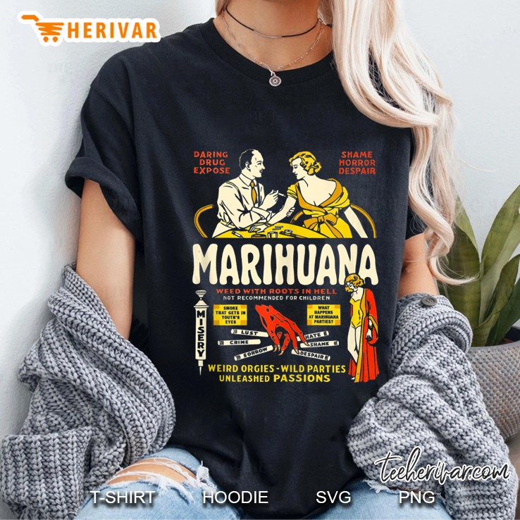 Anti Weed Shirt Art-Marihuana Marijuana Weed Propaganda Tank Top Hoodie