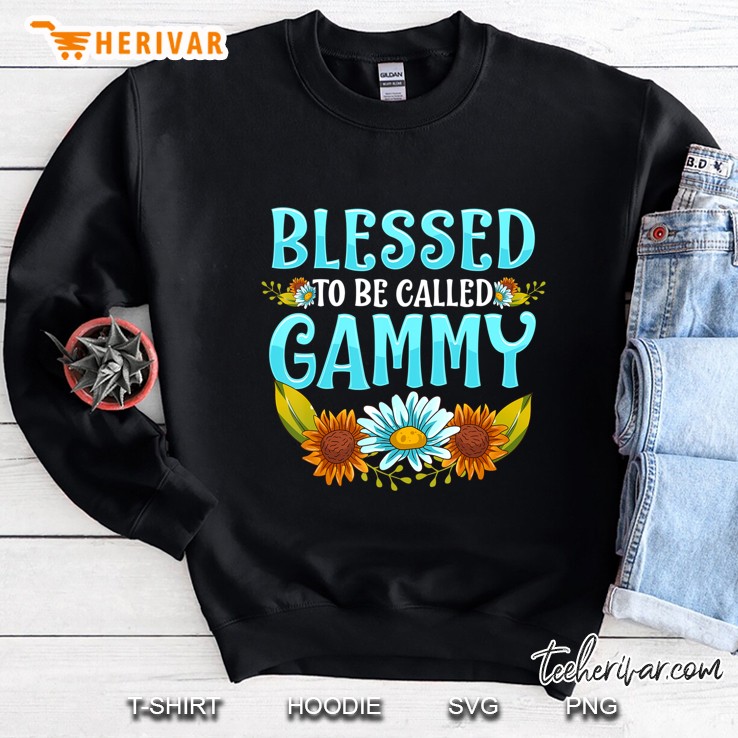 Blessed To Be Called Gammy Shirt Floral Cute Mother